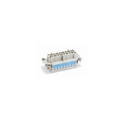 Insert HE, Raccordement à ressort, femelle, 24 pin, 16A, Polycarbonate, 24B|48B 
